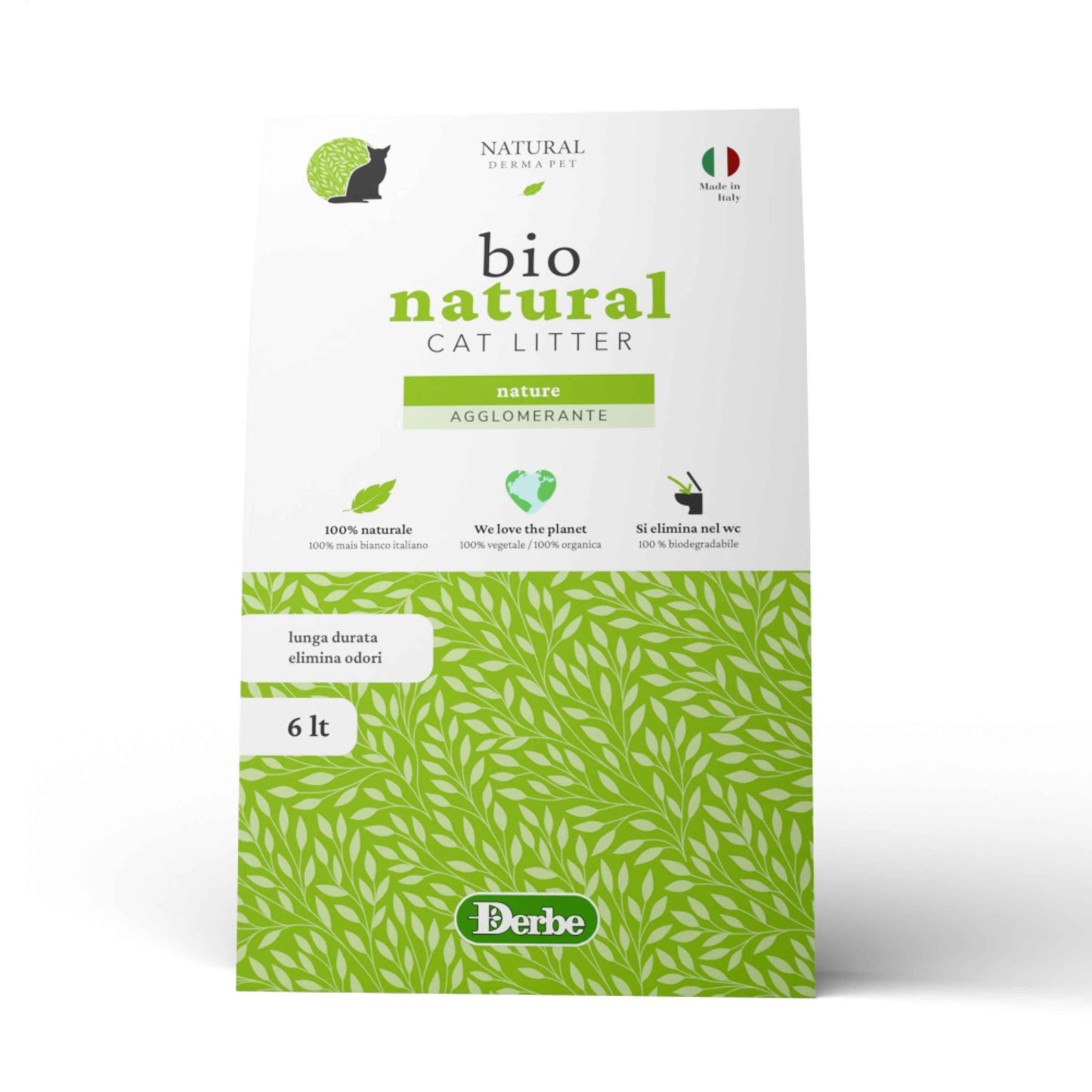 Cat litter made from 100% natural corn with no added fragrance – 6L.