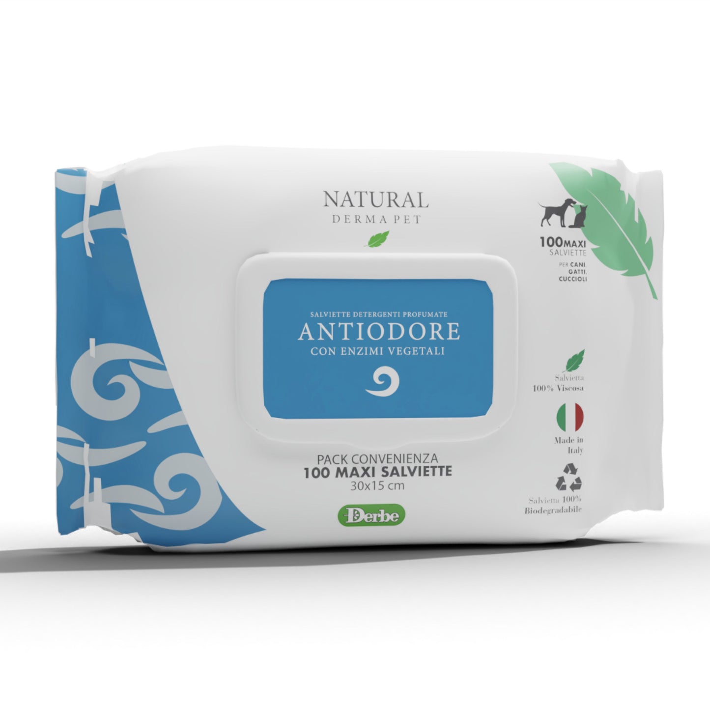 Mitrās dezodorējošās salvetes suņiem un kaķiem apmatojuma smakas kontrolei