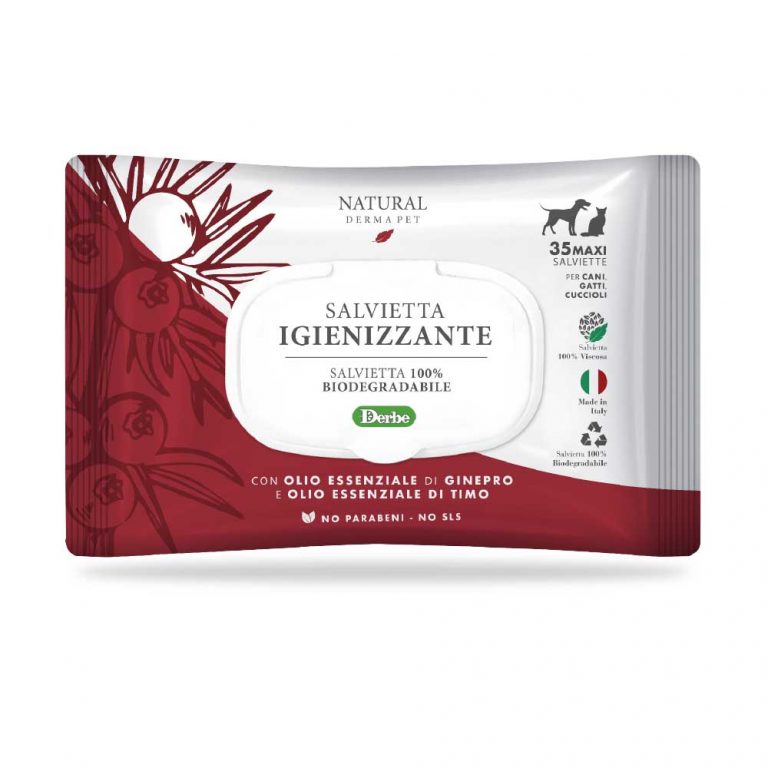 Sanitizing wet wipes for dogs and cats - thyme and juniper scent, 35pcs