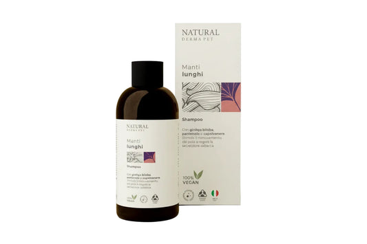 Suņu šampūns garspalvainiem ar pantenolu un ginkgo