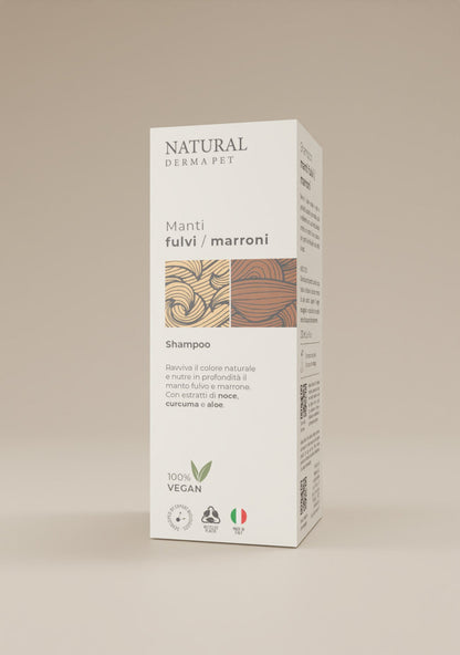 Dabīgs suņu šampūns brūnam apmatojumam maiga kopšana