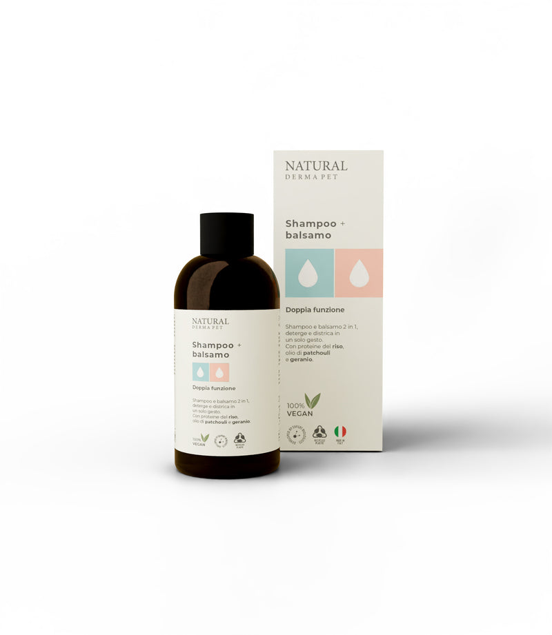 Pet Shampoo and Conditioner 2in1 Gentle Cleansing Formula