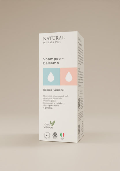 Pet Shampoo and Conditioner 2in1 Gentle Cleansing Formula
