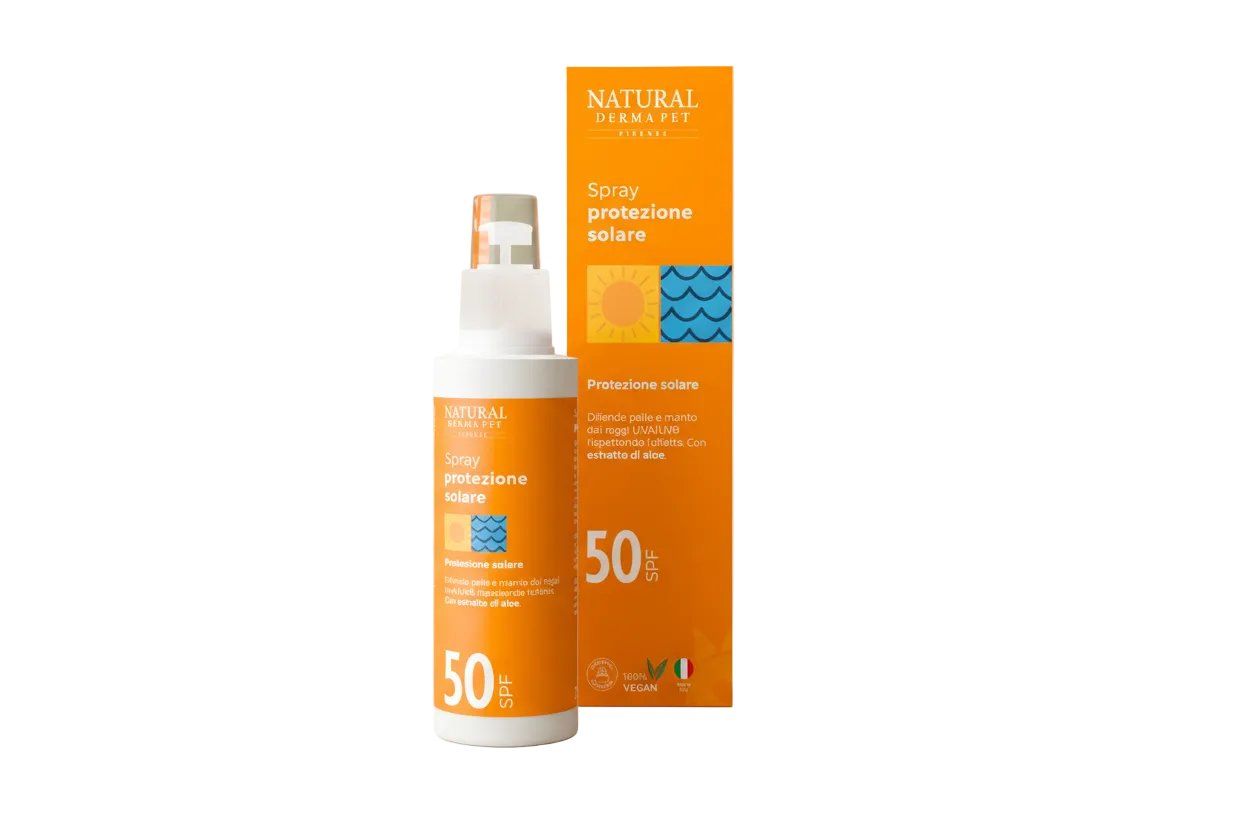 Aizsargājošs saules aizsargsprejs mājdzīvniekiem SPF50
