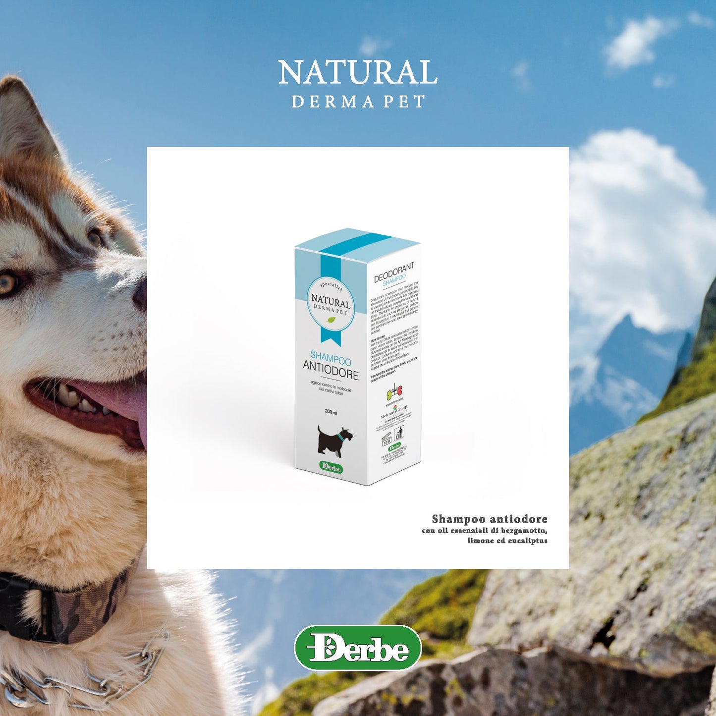 Dog Shampoo – Deodorizing with Citrus & Eucalyptus – 200ml