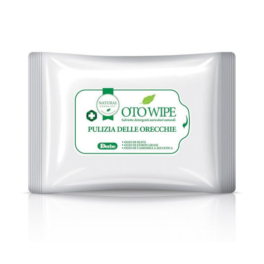 Wet dog & cat wipes for ear hygiene with olive and chamomile oils - 15pcs